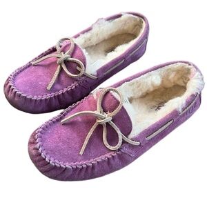 UGG Australia Women's Purple Leather Upper Slipper Size 7